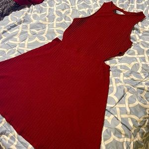 Sleeveless Burgundy Sweater Dress 🧶♥️